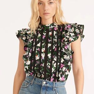 Veronica Beard Sol foral top. NWT